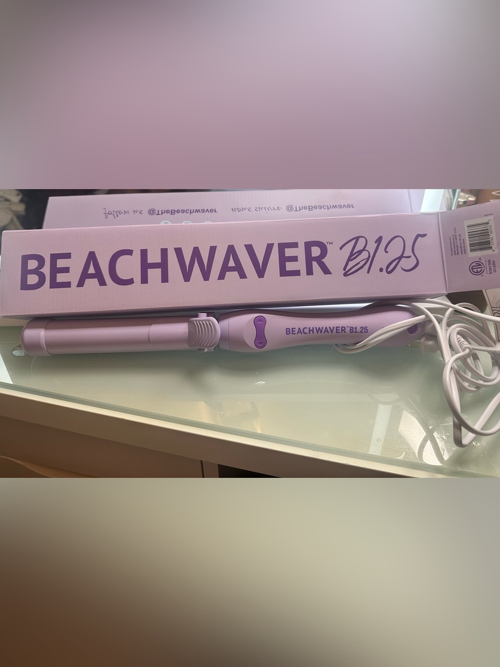 The Beachwaver Co. B1.25 Lilac/Purple Curling Iron
